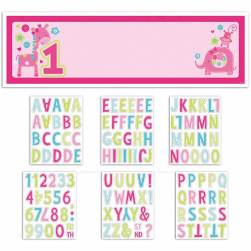 Picture of FUN TO BE ONE GIRL PERSONALIZED GIANT BANNER KIT - 1.5M